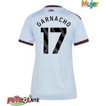 Camiseta Aston Villa Alejandro Garnacho #17 Tercera Equipación para mujer 2026-27 manga corta